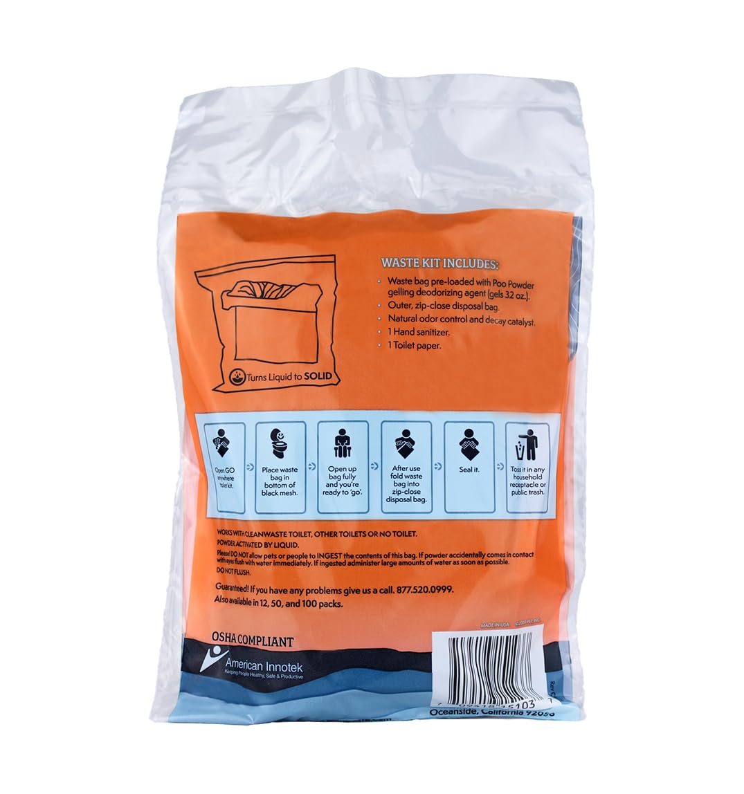 Cleanwaste Original WAG Bag waste capacity 32oz, suitable for multiple uses.