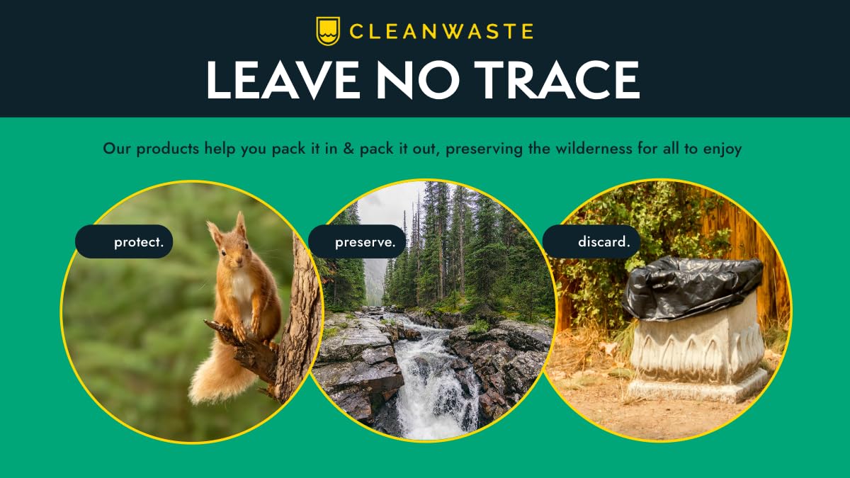 Cleanwaste Green Mountain kit enabling hassle-free packing out after camping