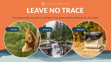 Cleanwaste Wag Bag Platinum packed for outdoor adventures and emergencies.