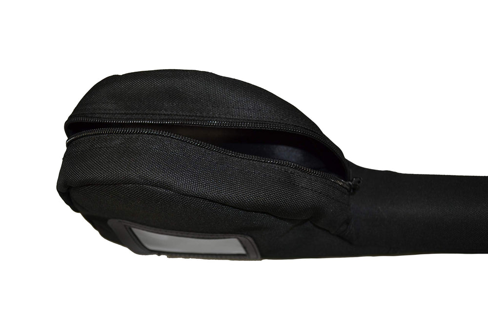 Clear Creek rod case with reel compartments securely organized for transport.