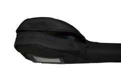 Clear Creek rod case with reel compartments securely organized for transport.