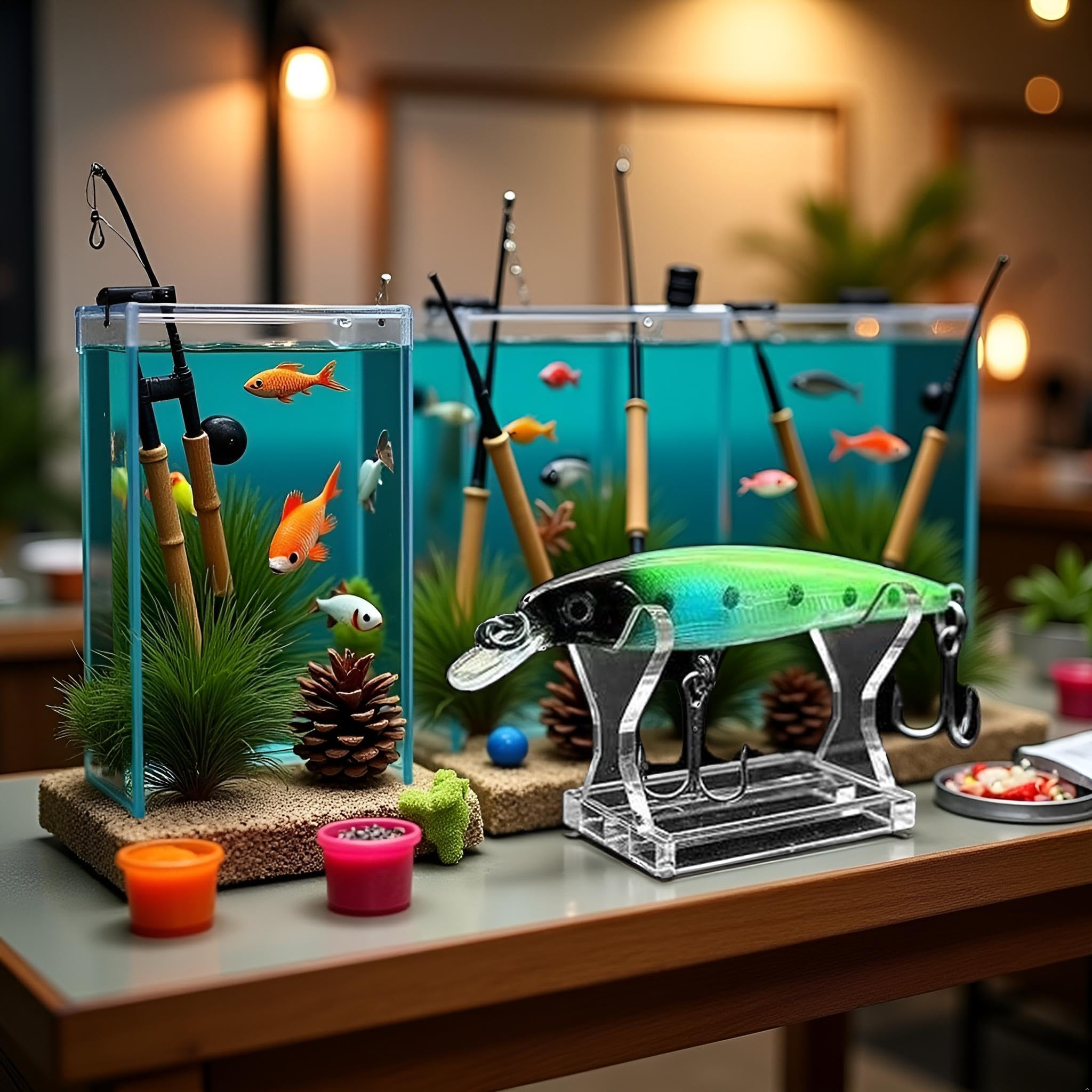 Versatile display and storage for fishing lures