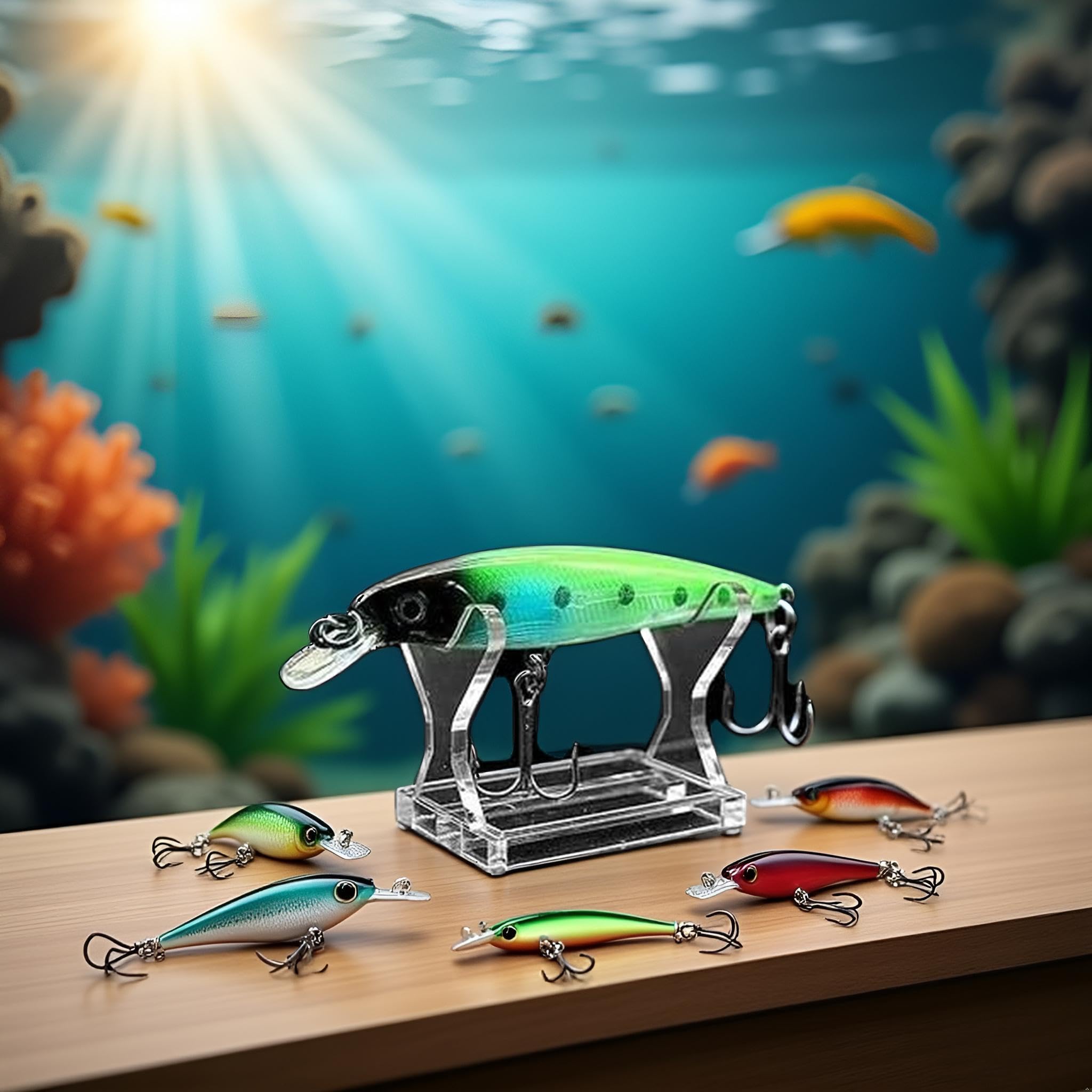 Multi-purpose lure display suitable for shop or home