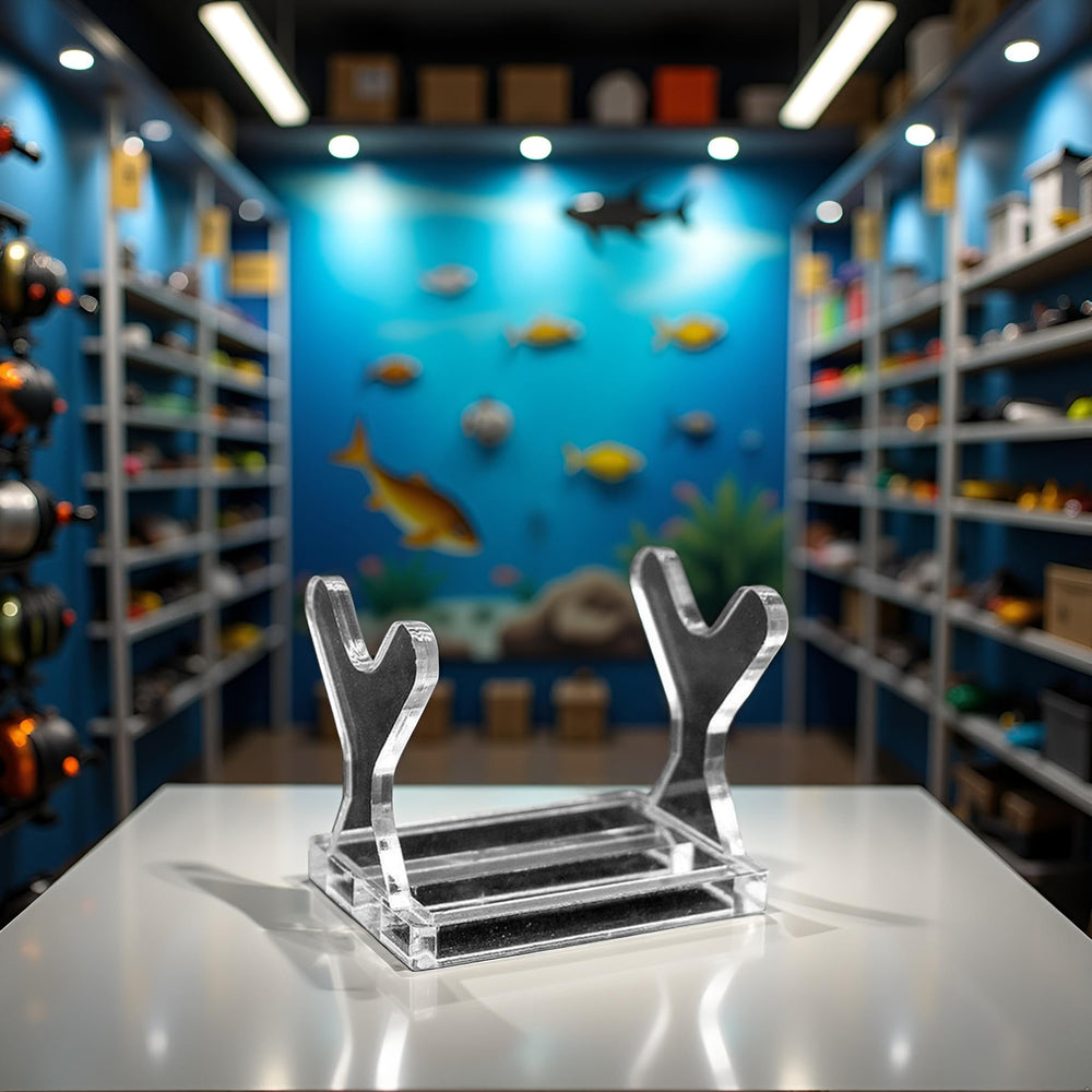 Lure kit storage and decorative display for store