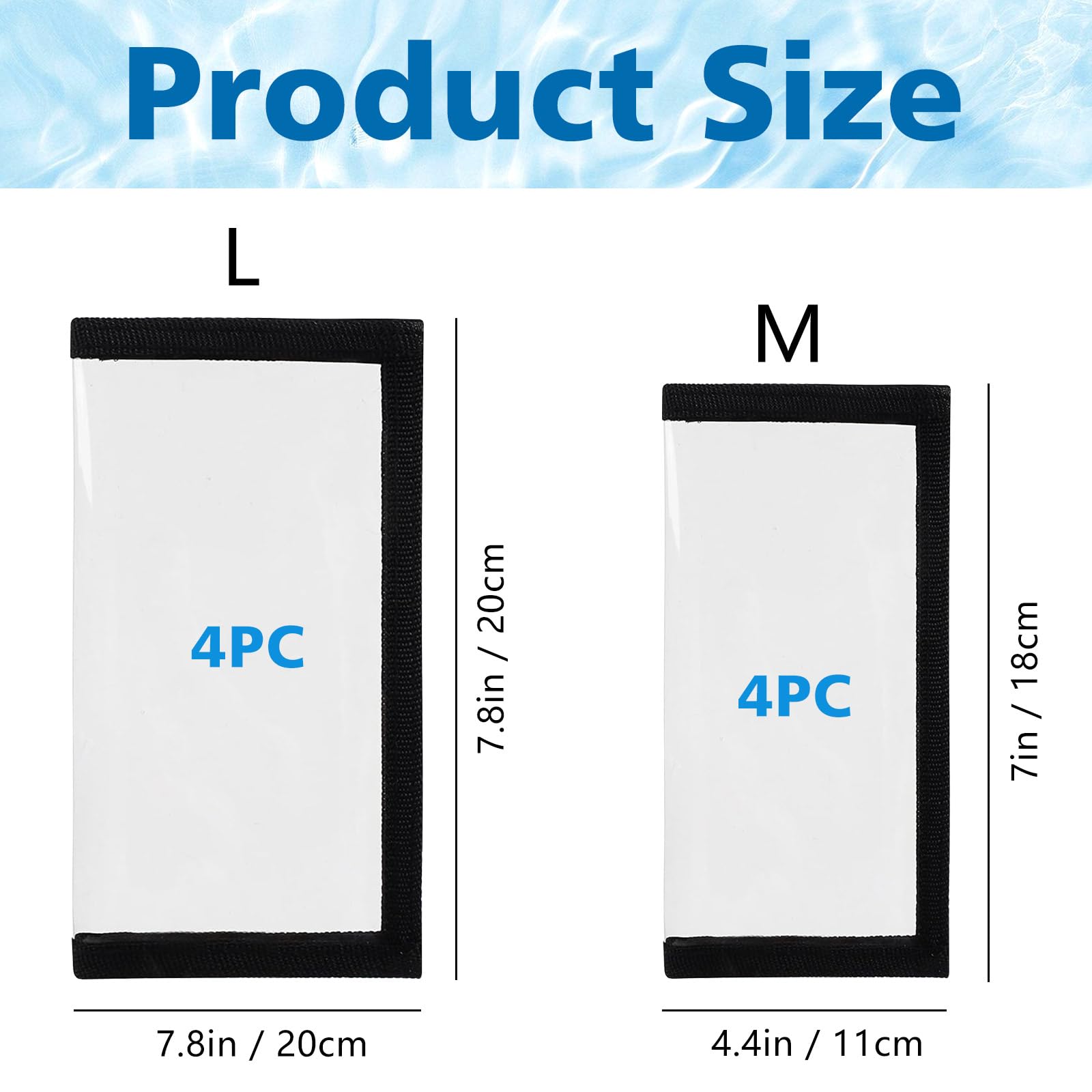 Puncture-resistant clear PVC lure wrap close-up
