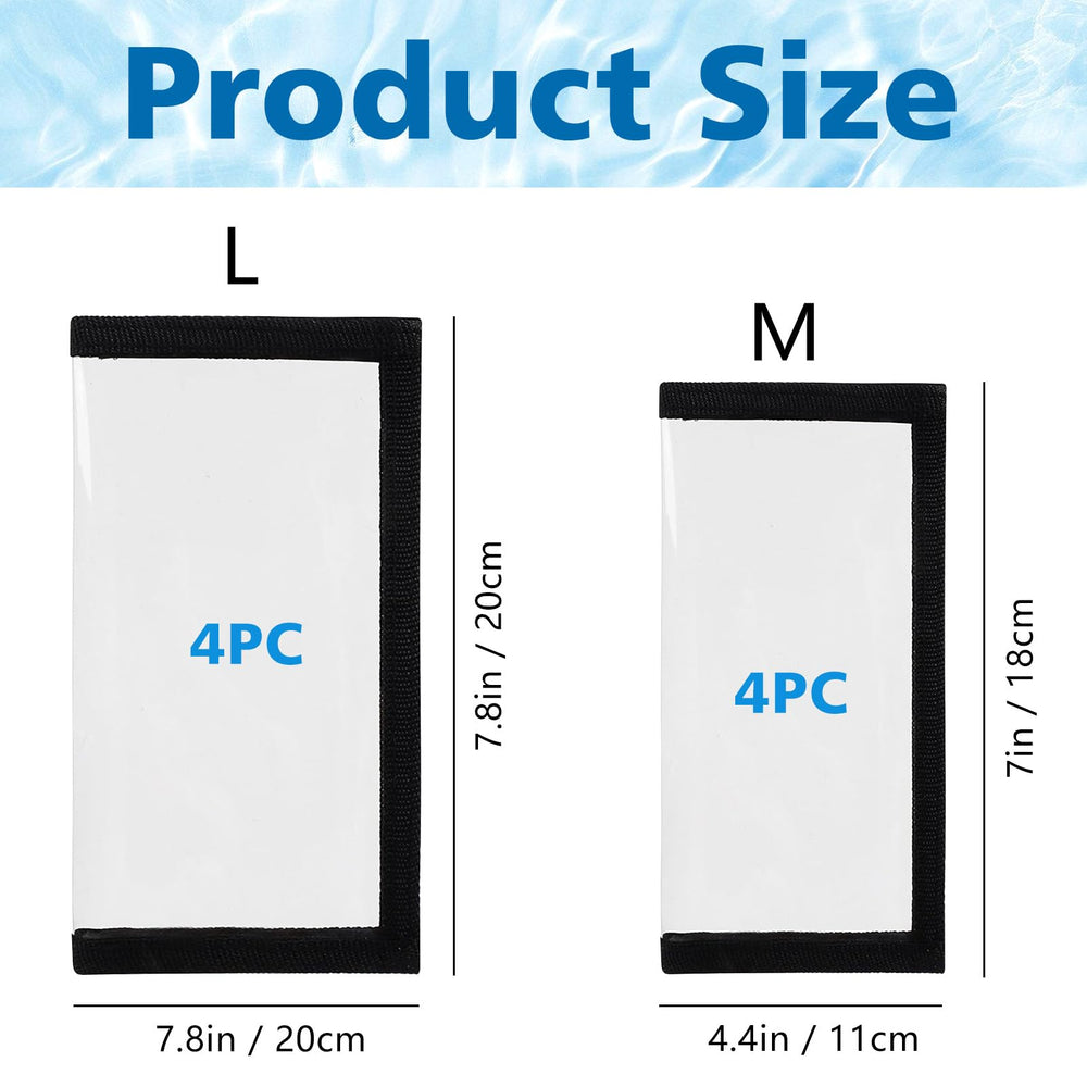 Puncture-resistant clear PVC lure wrap close-up