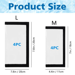 Puncture-resistant clear PVC lure wrap close-up
