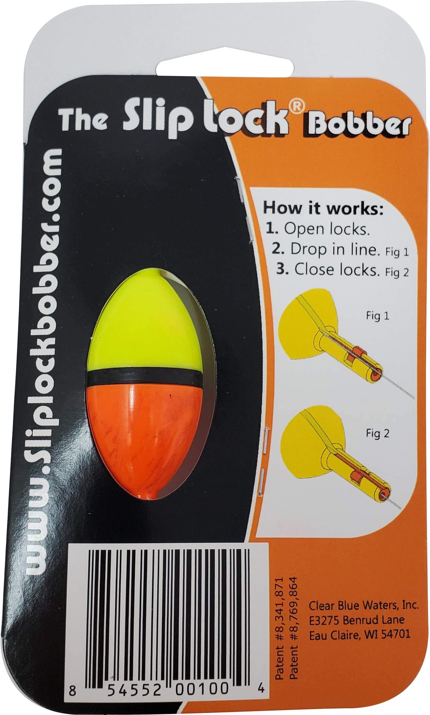 Clearly Outdoors Slip Lock Bobber Small works with mono, fluorocarbon, and braided lines