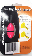 Clearly Outdoors Smart Bobbers pink in use shows slip lock action for efficient casting.