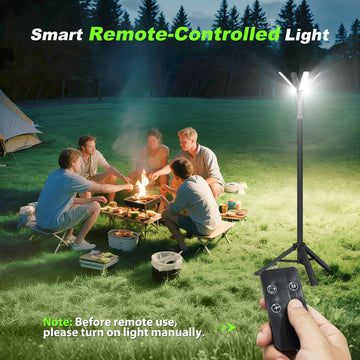 Clemas camping-light-battery-14000mah powers all-night lighting and charges small devices.