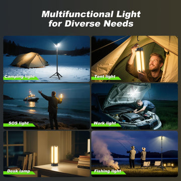 Clemas camping-light-low-brightness-run-time extends lighting for calm evening moments.