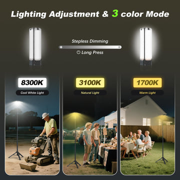 Clemas camping-light-magnetic-base attaches to metal surfaces for hands-free use.