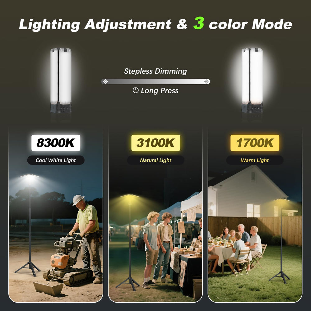 Clemas camping-light-magnetic-base attaches to metal surfaces for hands-free use.