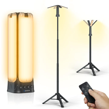 Clemas camping-light remote-control-setup enables hands-free lighting at camp.