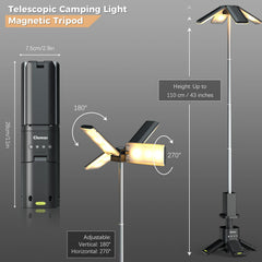 Clemas cordless magnetic lantern base for hands-free mounting.