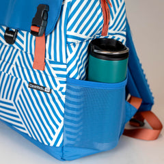 CleverMade Coronado Backpack Cooler outer zip pocket stores essentials securely.
