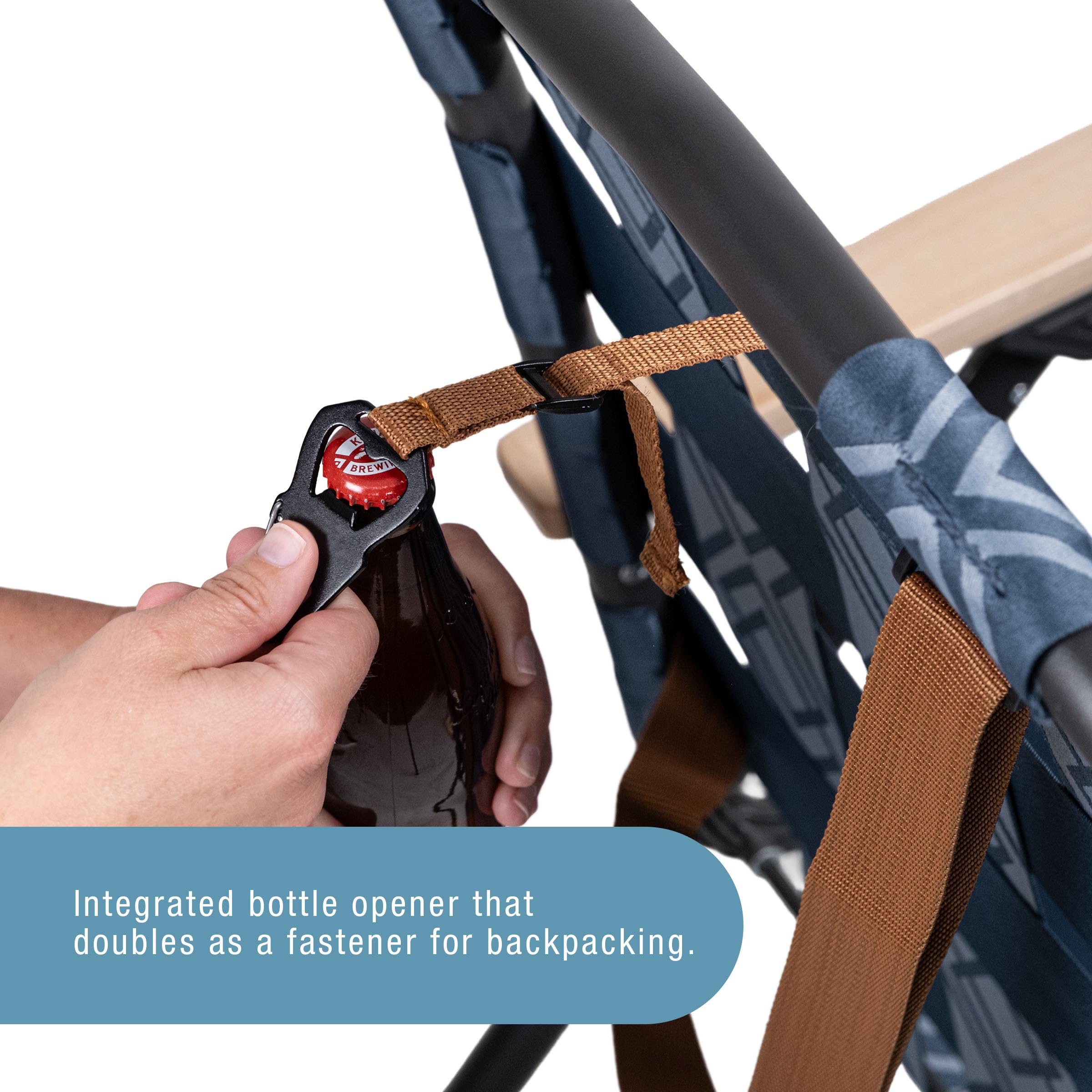 CleverMade Kove Twilight Blue chair supports up to 300 pounds