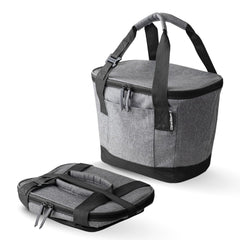 CleverMade Tahoe cooler bag closed, ideal for compact travel storage.