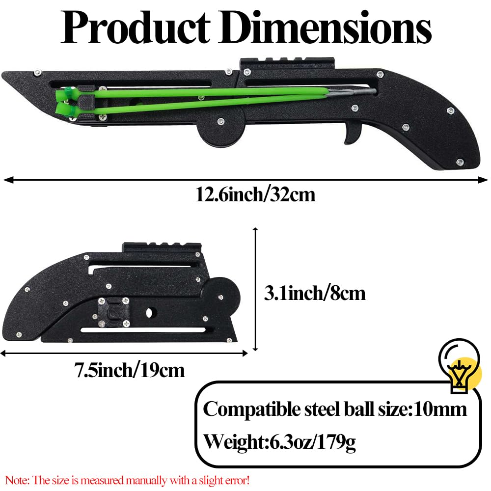 Clianle slingshot rail system with attachments for precise aiming