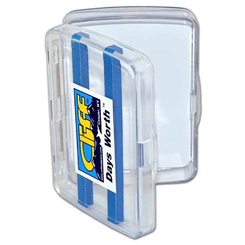 Cliff Outdoors Day's Worth Fly Box front view for quick fly access