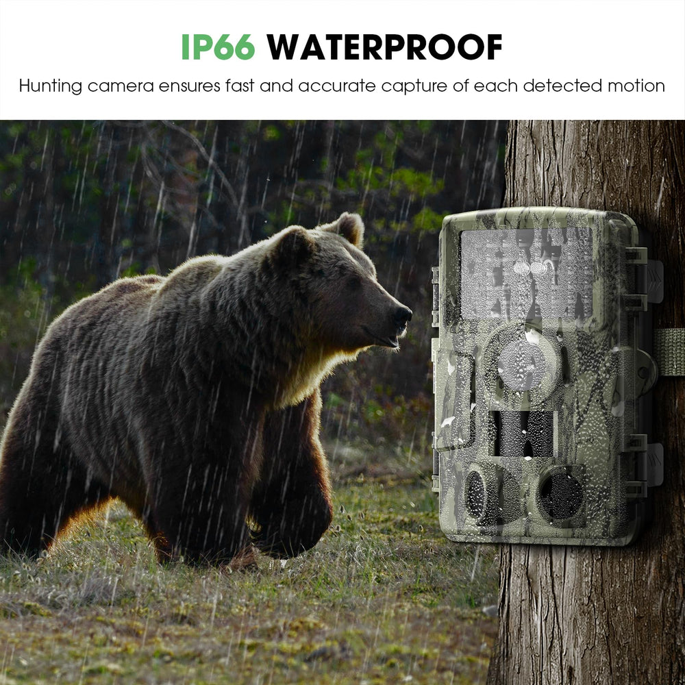 CLILN trail camera 98ft IR sensing for night footage