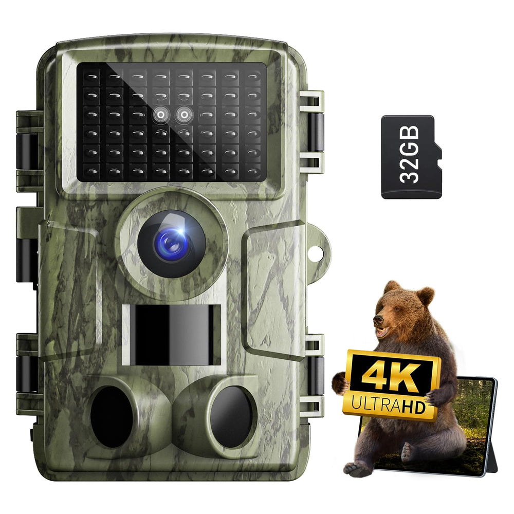 CLILN trail camera night-vision 4K 48MP delivers crisp wildlife footage