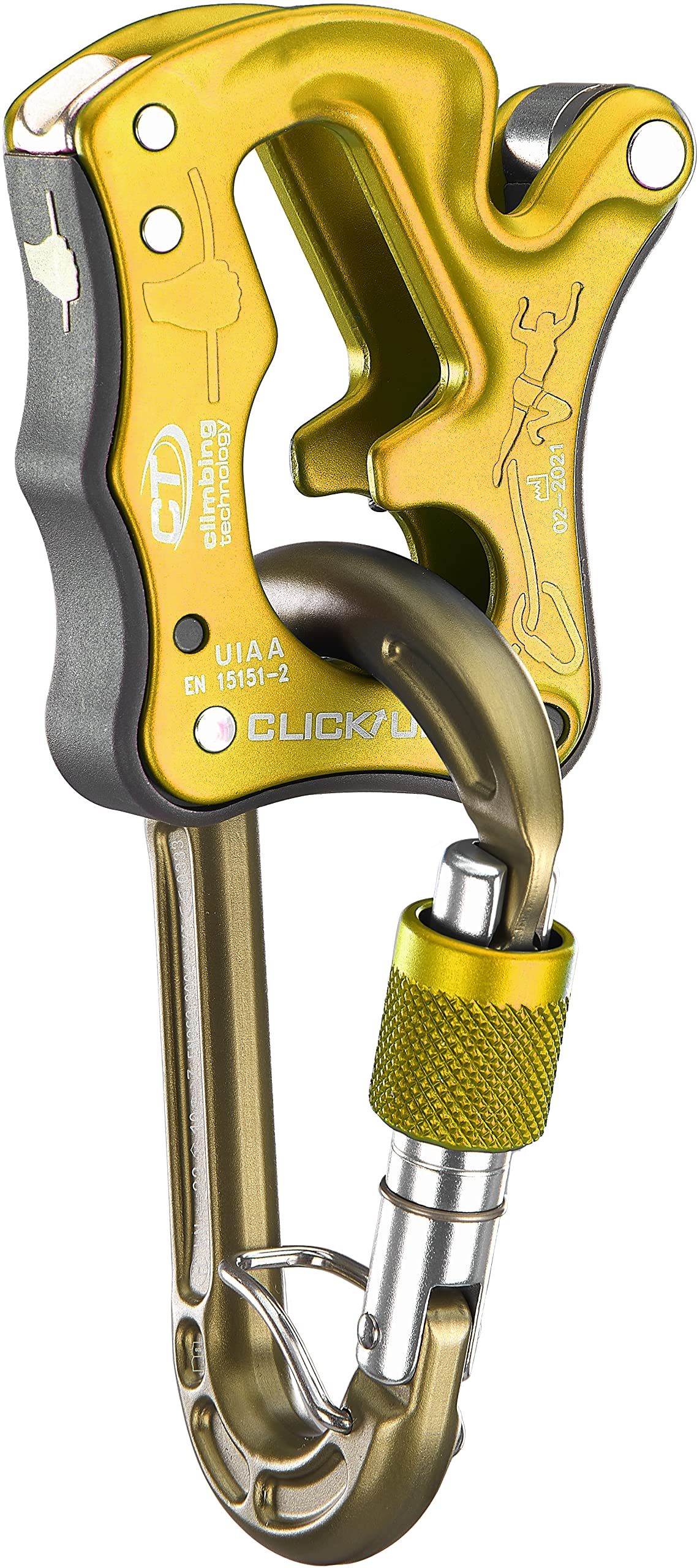 Climbing Technology Click Up Kit in use on crag for smooth rope management