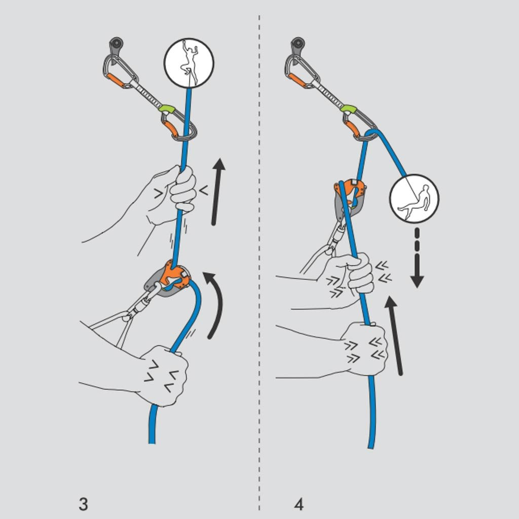 Click-UP+ weighs 110 g, portable belay aid for climbers