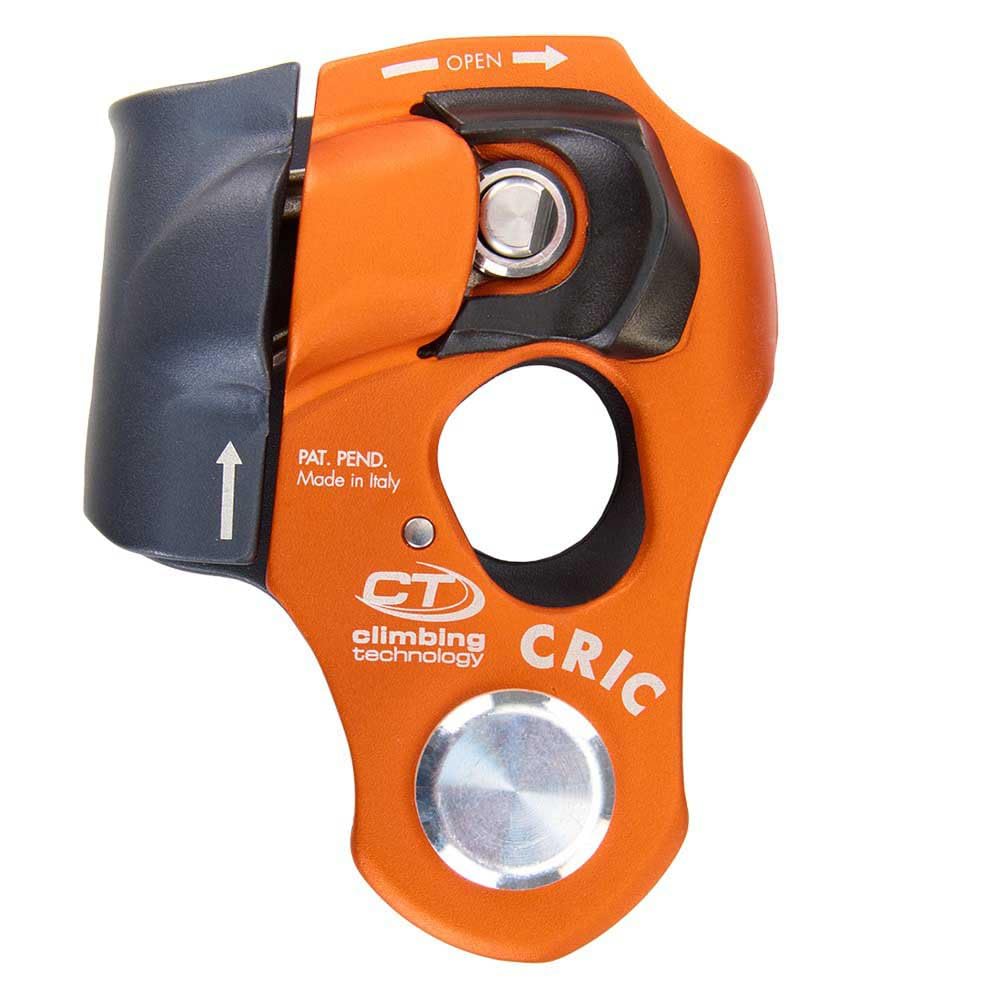 Climbing Technology CRIC front view in anthracite-orange, ideal for versatile mountaineering use