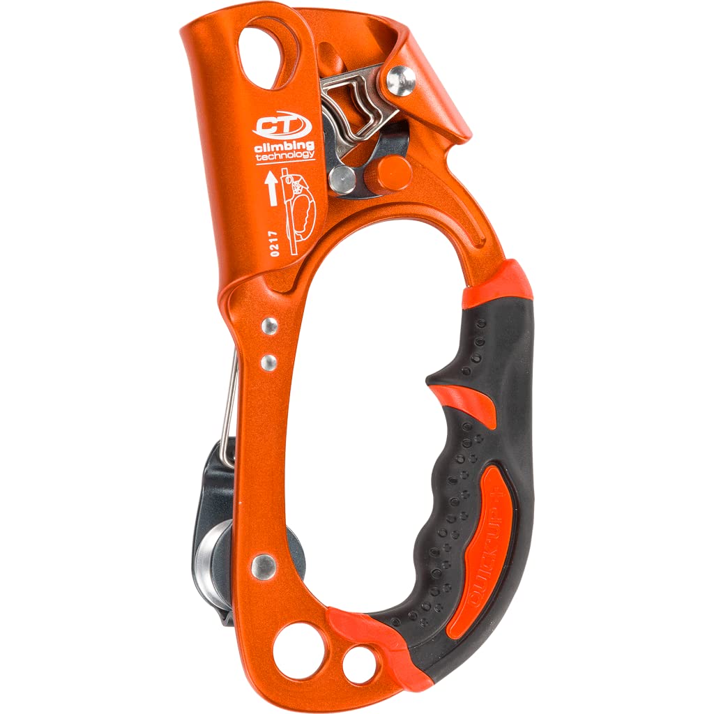 Climbing Technology Quick Roll Ascender with integrated pulley for protection-ready ascents.