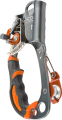 Climbing Technology Quick Roll Ascender left-hand gray with integrated pulley detail for ascent aid.
