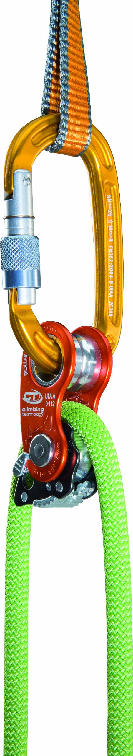 Climbing Technology RollnLock compact transport and handling.