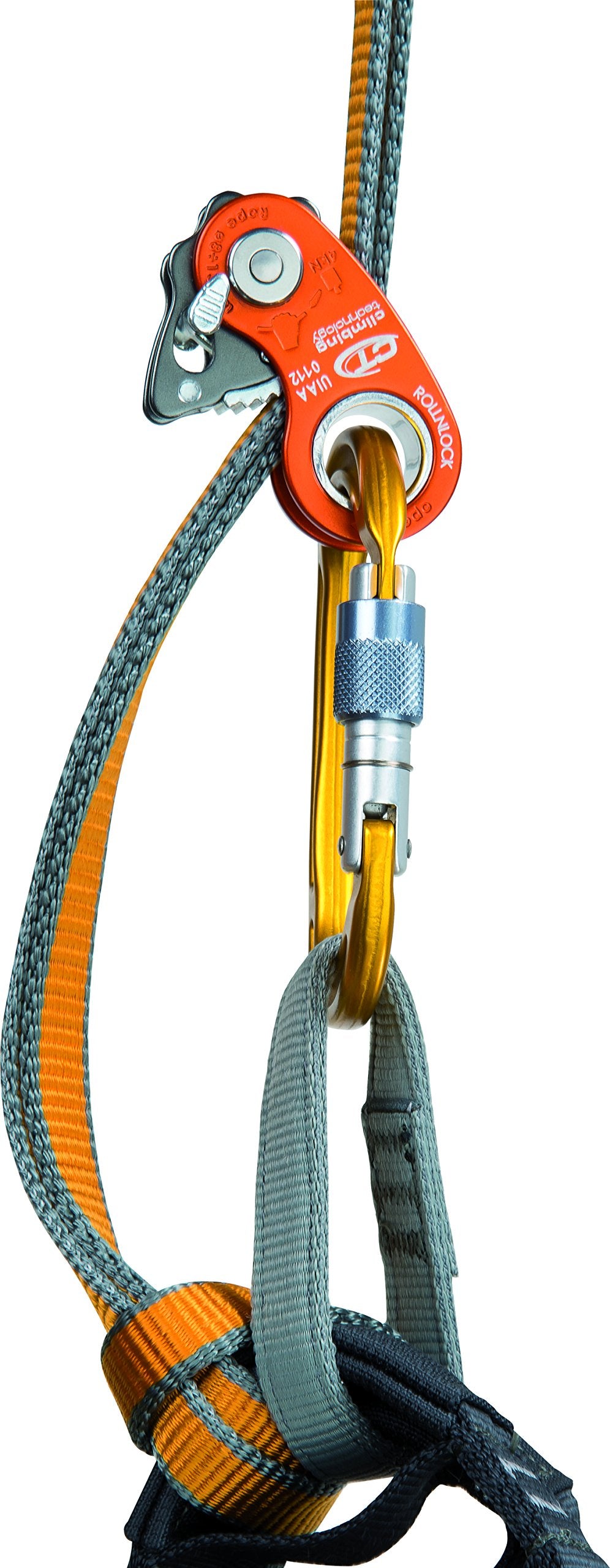 Climbing Technology RollnLock webbing use for precise positioning.