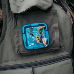 Cling Fishing Mag Grab Plus compact design detail emphasizes its 2.5 inch square patch.