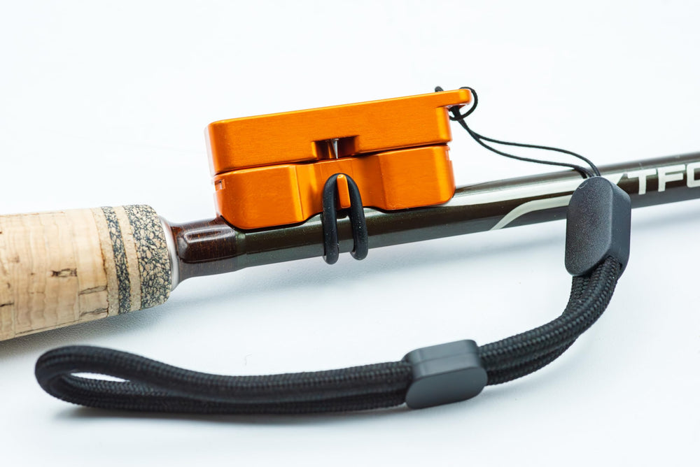 Cling Mag Grab Rod Rack keeps small flies and lures secure.