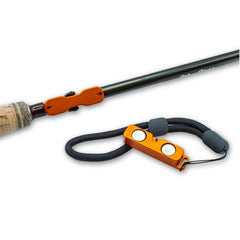 Cling Mag Grab Rod Rack on a vest enables quick lure changes.
