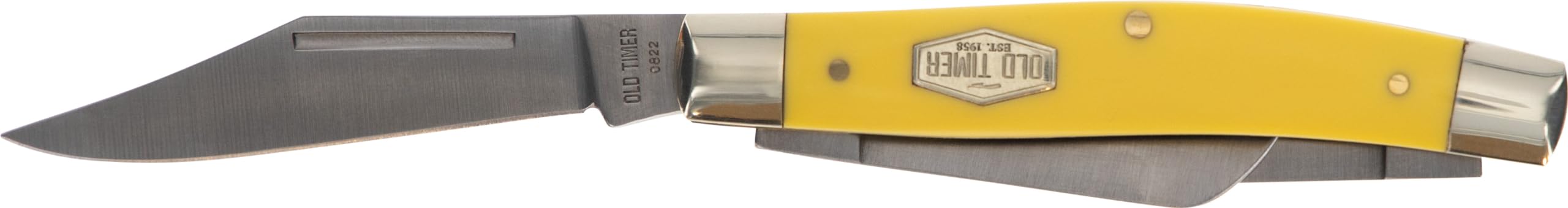 Three blades: clip point, sheepsfoot and spey for hunting and EDC