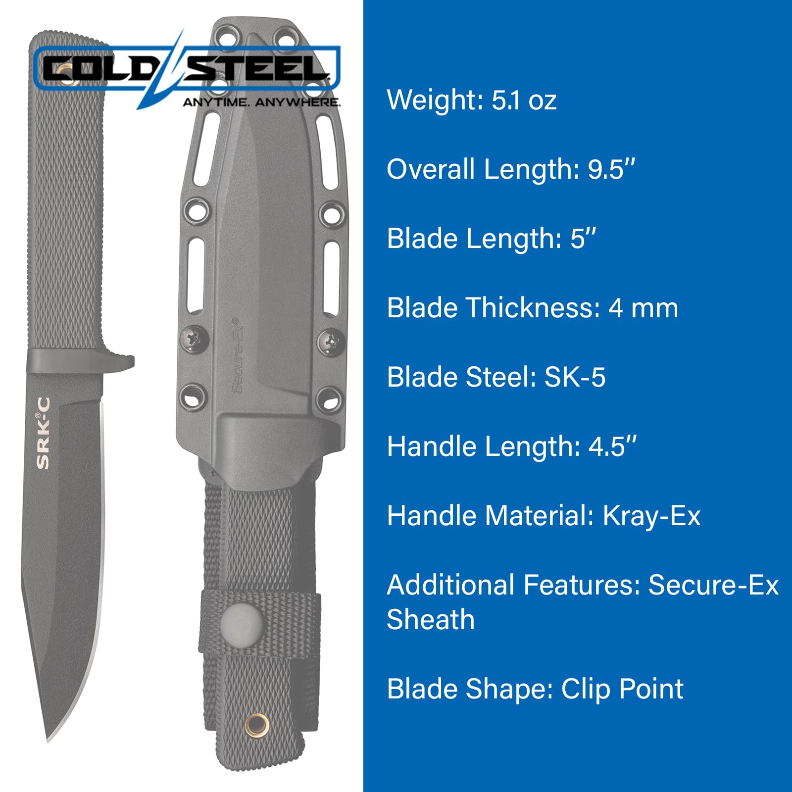 Clip-point SRK Compact in tactical kit