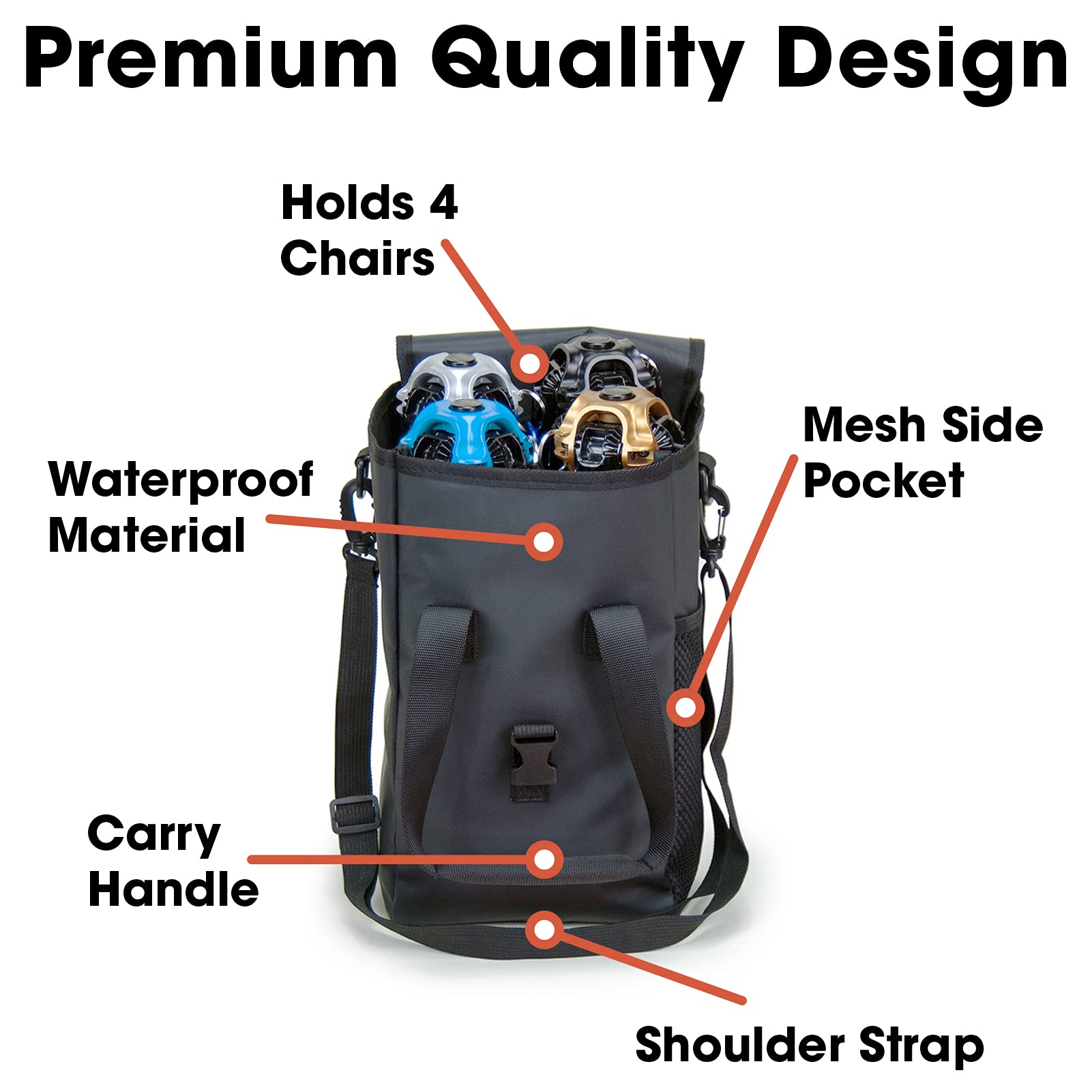 CLIQ compact carry bag stays in your car for ready-to-go trips.