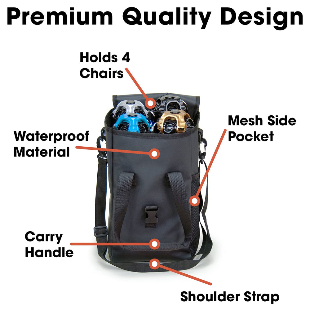 CLIQ compact carry bag stays in your car for ready-to-go trips.