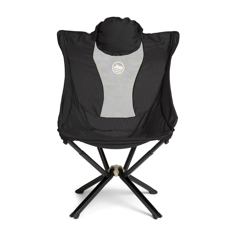CLIQ EpiQ outdoor lounge chair reclined back for relaxed seating on camping trips.
