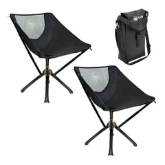 CLIQ Portable Chair Version 1.0 folded for easy transport and quick outdoor seating.