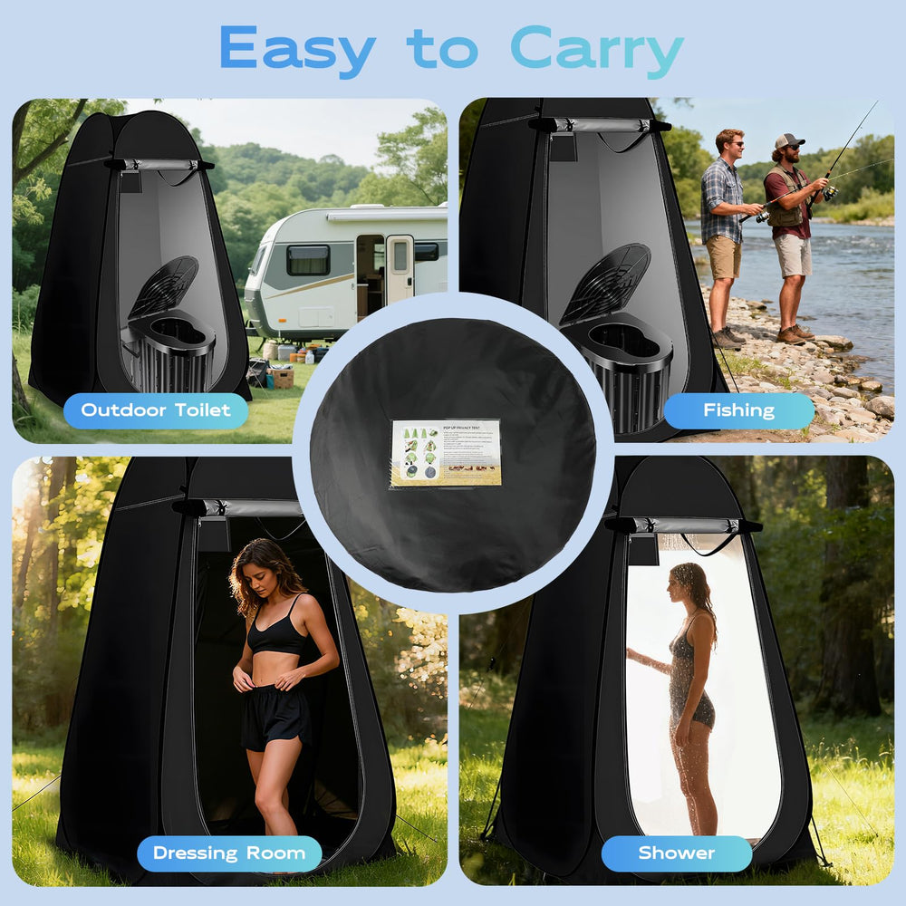 Clirass privacy tent interior shows light-blocking silver coating and airflow.