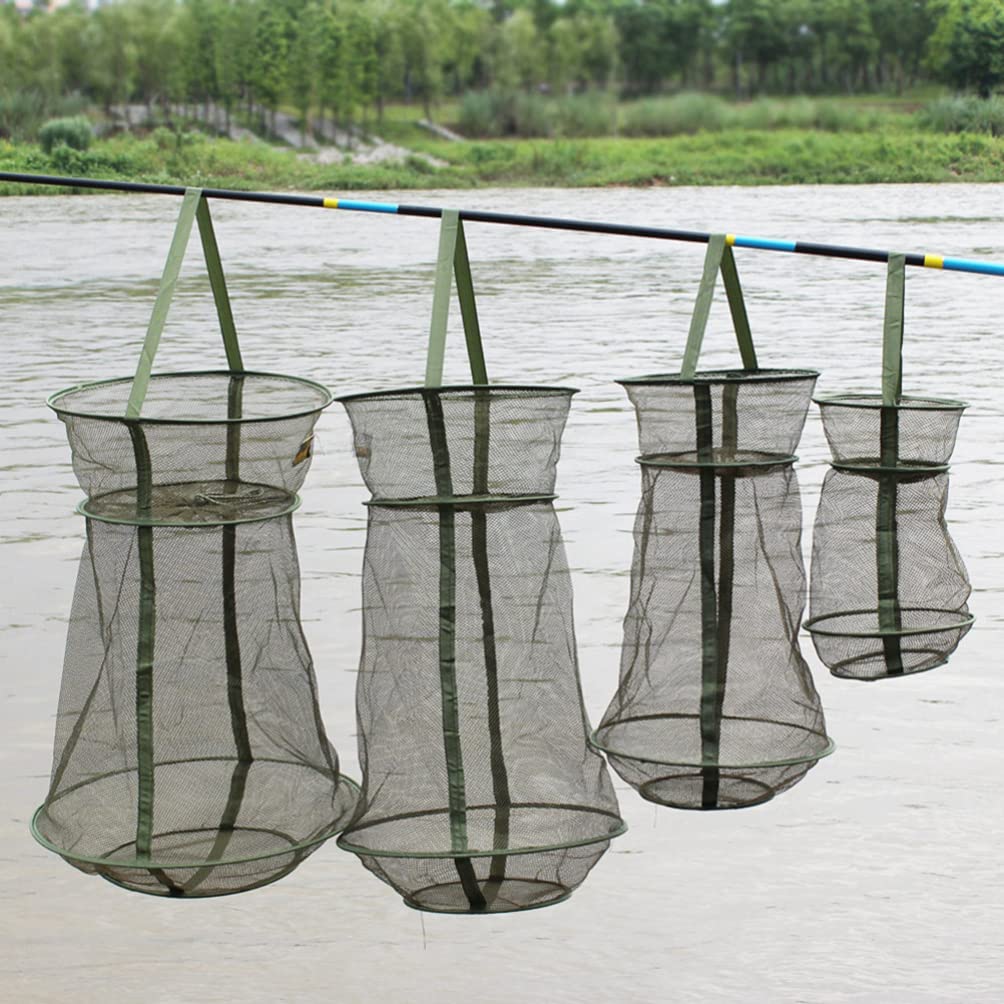 CLISPEED round collapsible fishing net in foldable cage, ideal for transport and quick setup