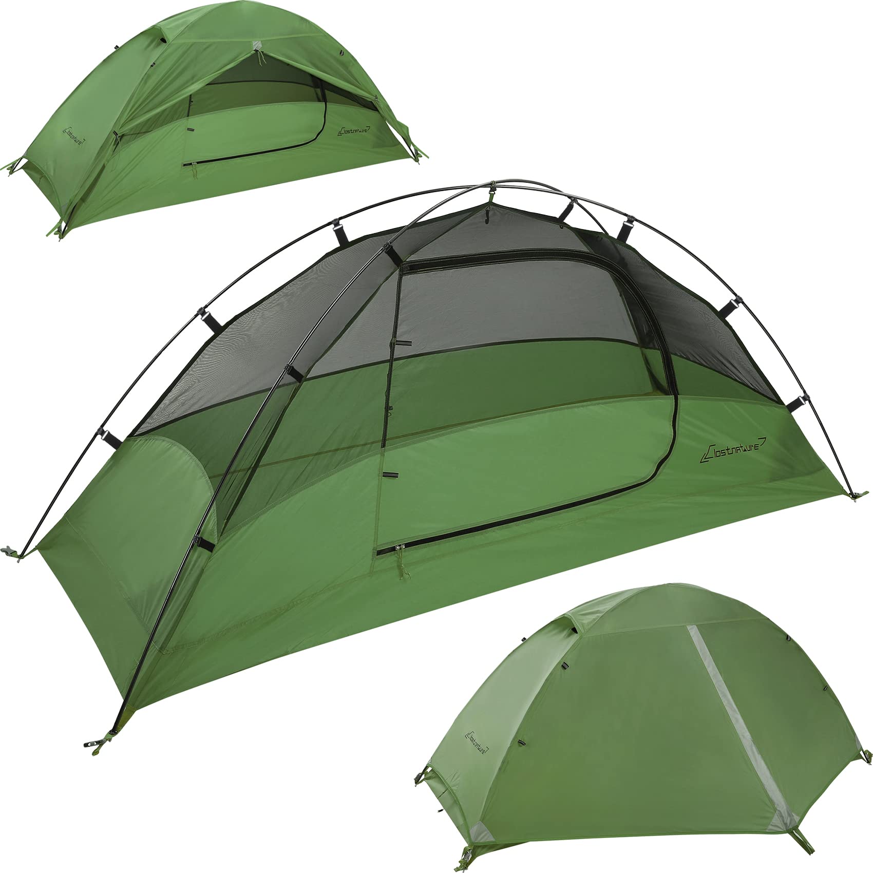 Clostnature Crux 1 Person Tent setup for solo backpacking on rocky trail