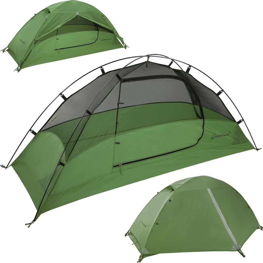 Clostnature Crux 1 Person Tent setup for solo backpacking on rocky trail