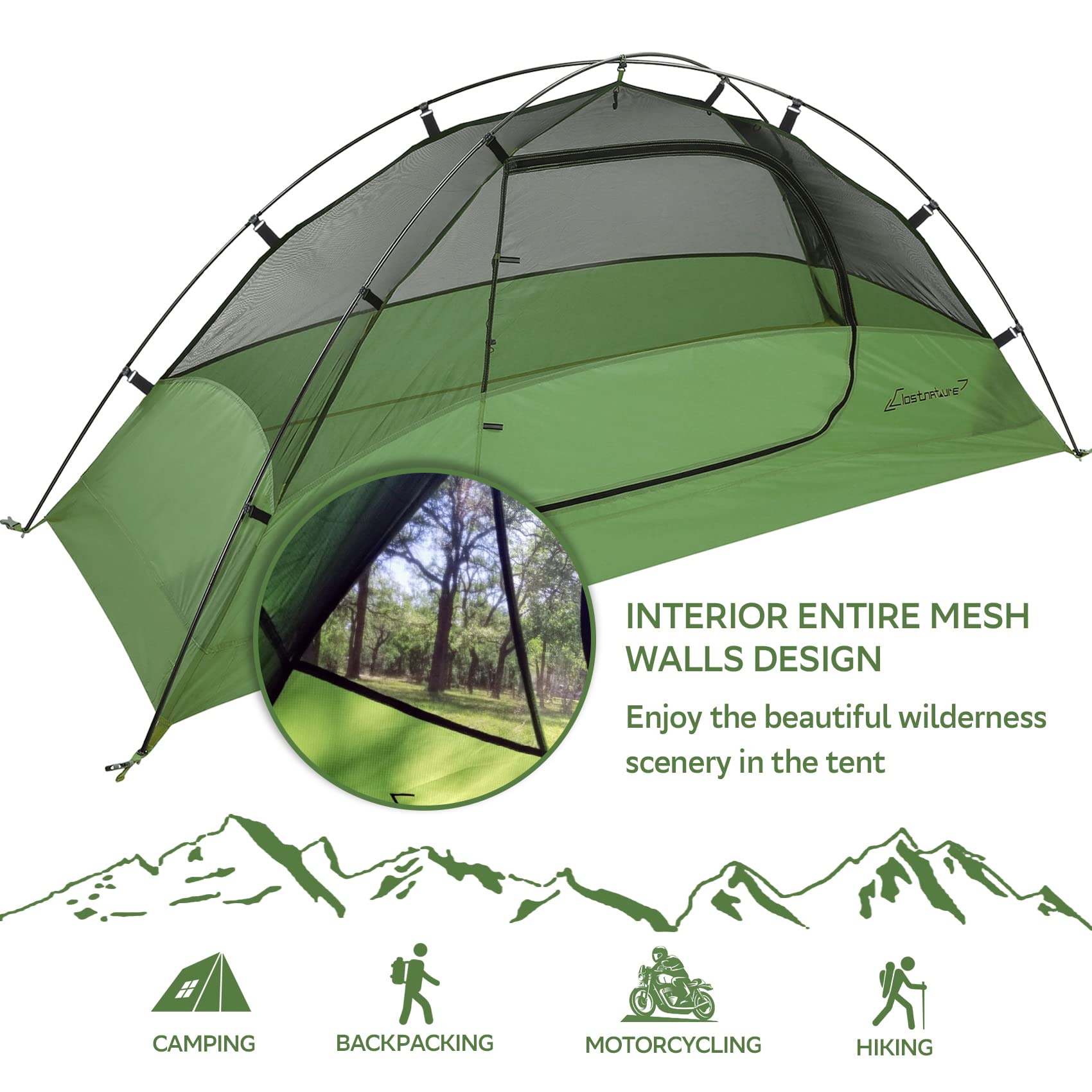 Clostnature Crux tent aluminum poles emphasize lightweight, strong framing
