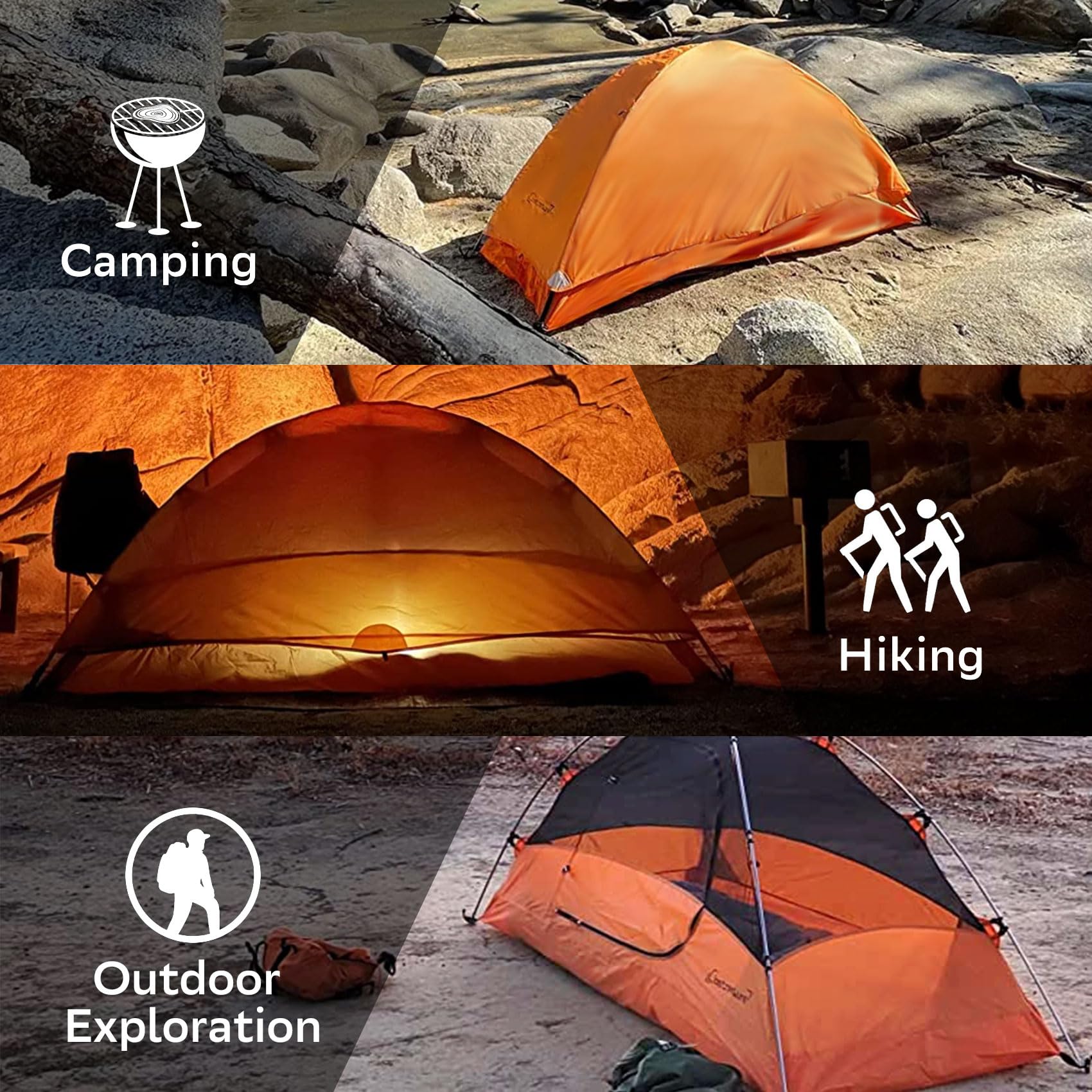 Clostnature Crux tent large front vestibule for gear storage during hikes