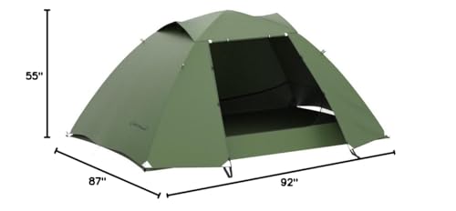 Clostnature Polaris tent carry bag included for portable camping setup