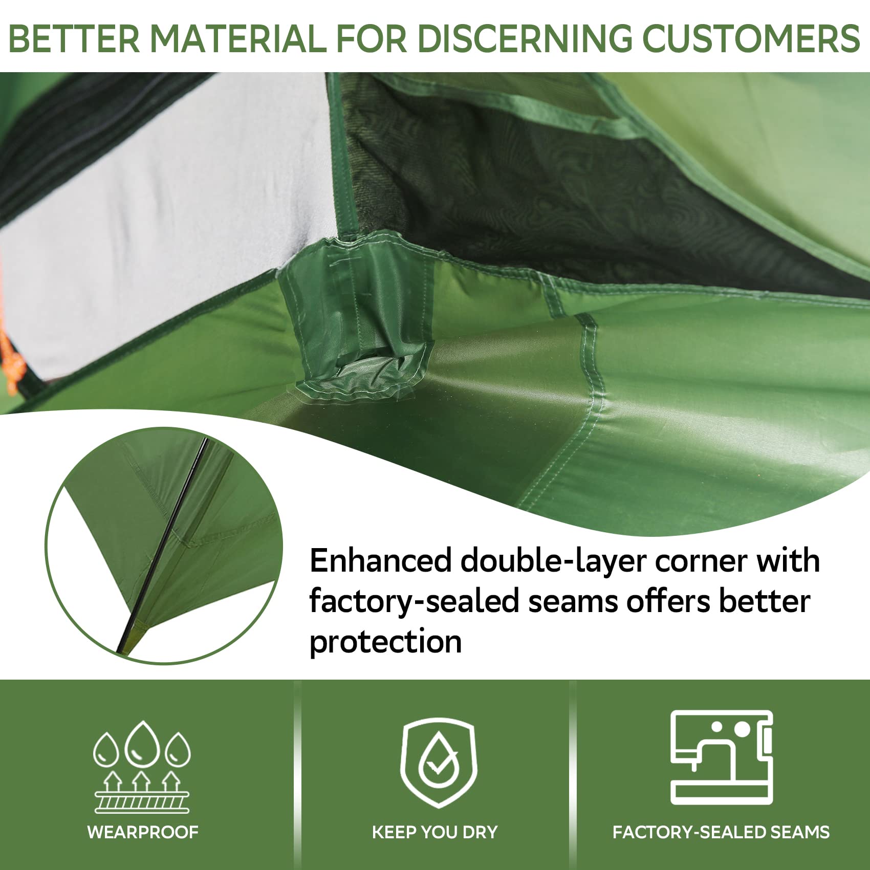 Clostnature Polaris tent interior-ventilation emphasizes mesh walls for airflow